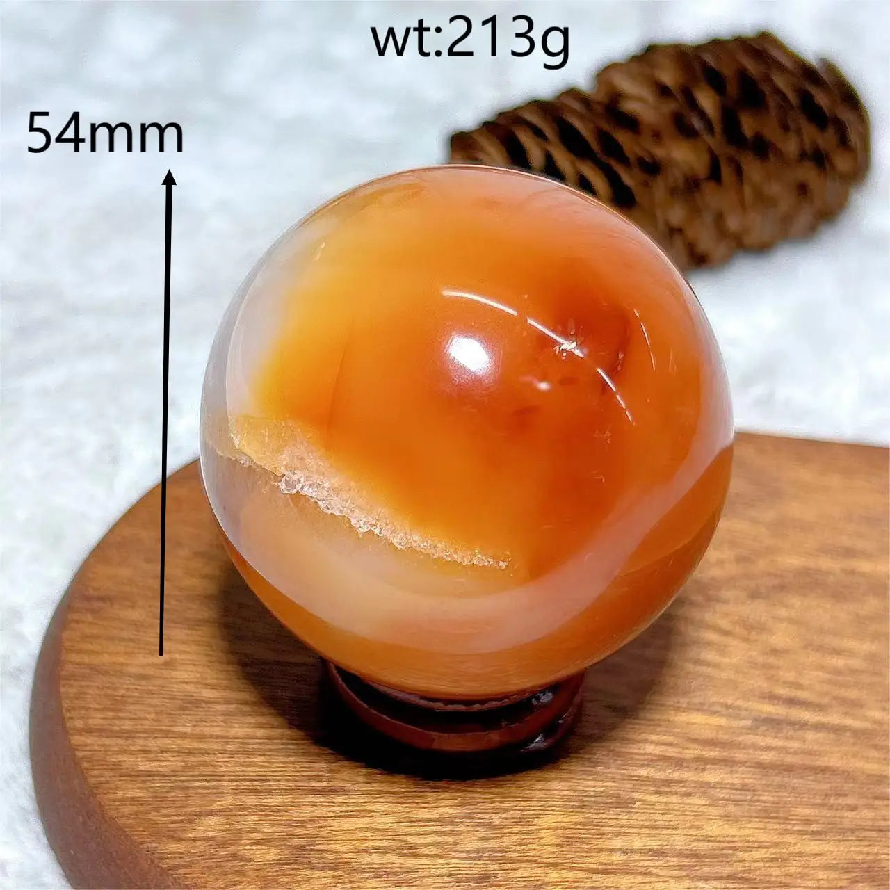 Red Carnelian Quartz Ball-ToShay.org