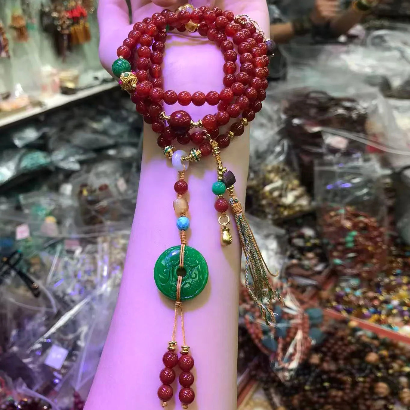 Red Agate Prayer Beads-ToShay.org