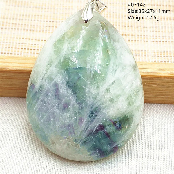 Green Blue Fluorite Pendant-ToShay.org