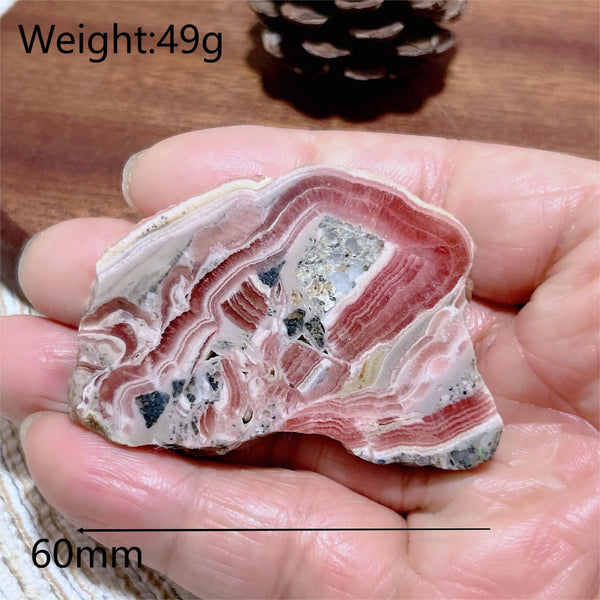 Pink Rhodochrosite Raw Rock-ToShay.org