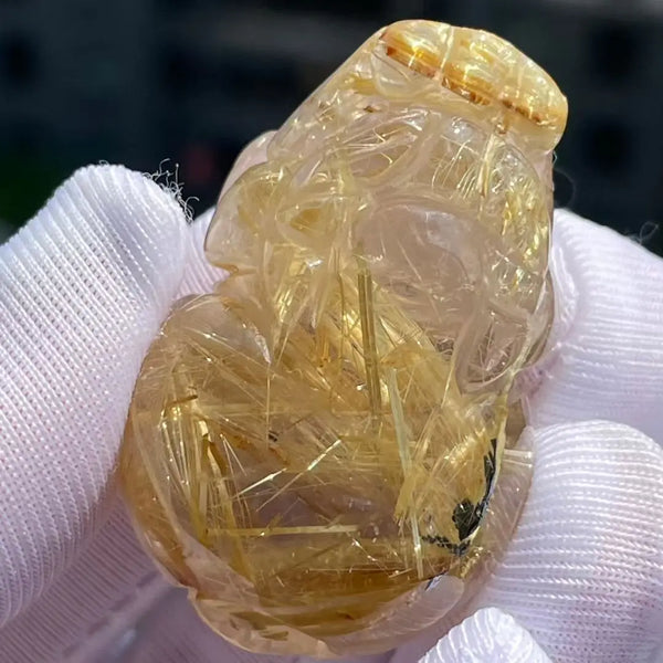 Gold Rutilated Quartz Pi Xiu-ToShay.org