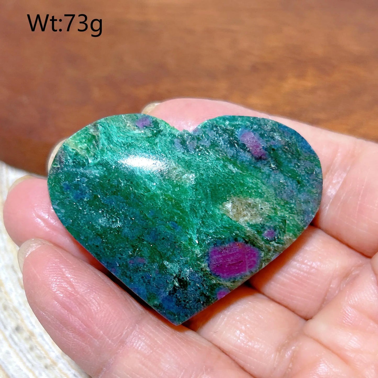Blue Ruby Kyanite Heart-ToShay.org