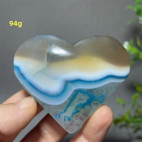 Blue Agate Heart-ToShay.org