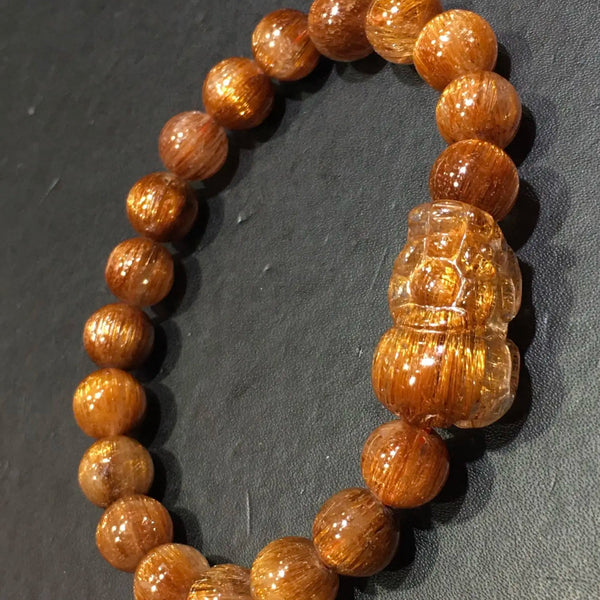 Copper Rutilated Pi Xiu Bracelet-ToShay.org