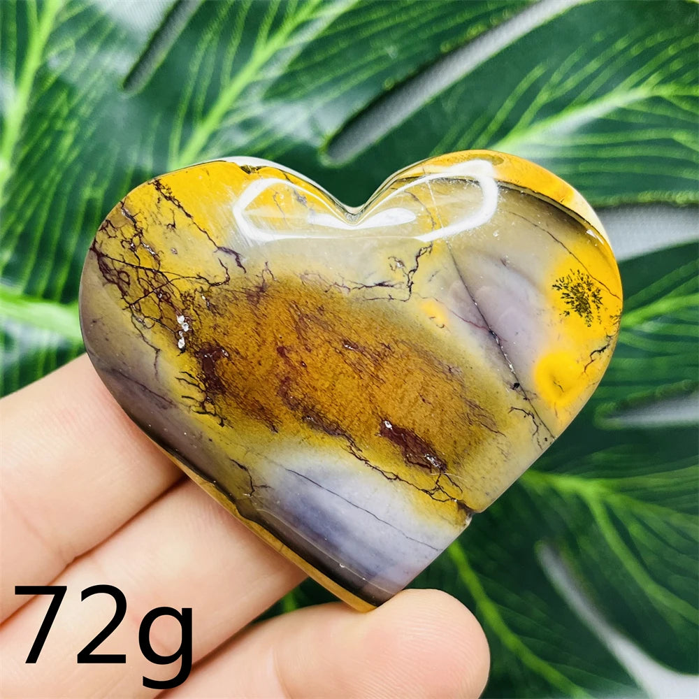 Yellow Mookaite Heart-ToShay.org