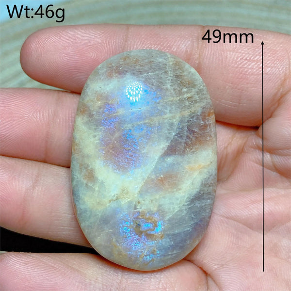 Blue Moonstone Palm Stones-ToShay.org