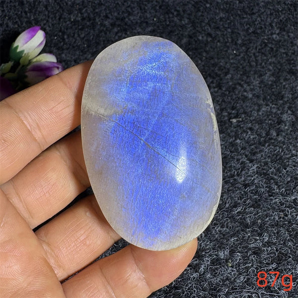 Blue Moonstone Palm Stone-ToShay.org