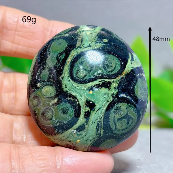 Green Malachite Palm Stone-ToShay.org