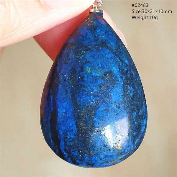 Blue Azulite Malachite Pendant-ToShay.org