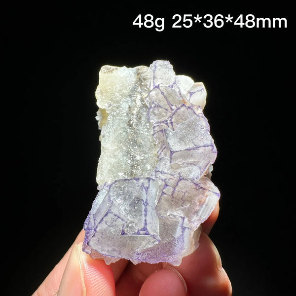 Purple Edge Fluorite Crystal-ToShay.org