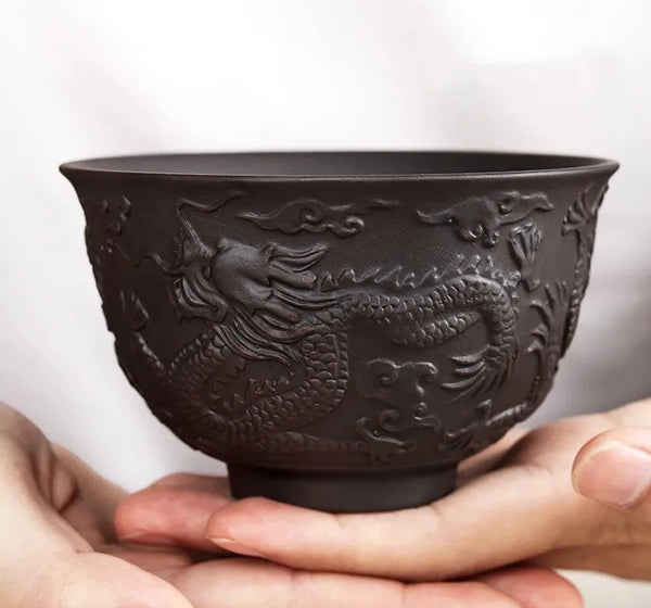 Dragon Clay Tea Cup-ToShay.org