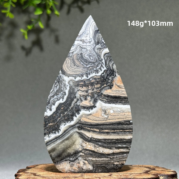 Grey Stripe Agate Torch-ToShay.org