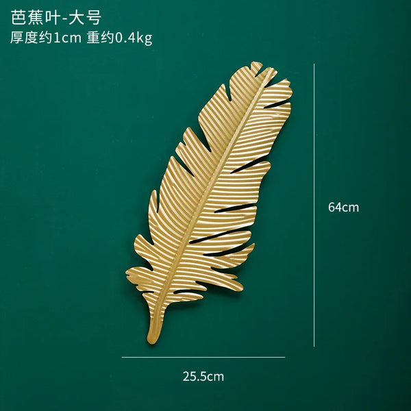 Gold Leaf Iron Wall Art-ToShay.org