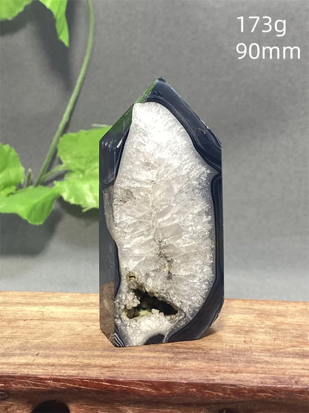 Black Striped Agate Tower-ToShay.org