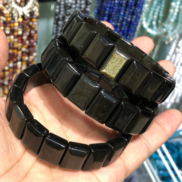 Black Gold Obsidian Bracelet-ToShay.org
