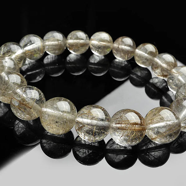 Silver Rutilated Quartz Bracelet-ToShay.org