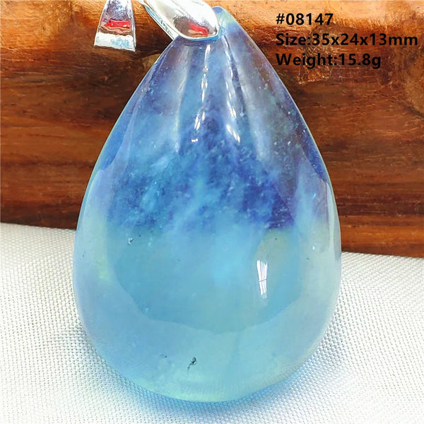 Blue Aquamarine Pendant-ToShay.org