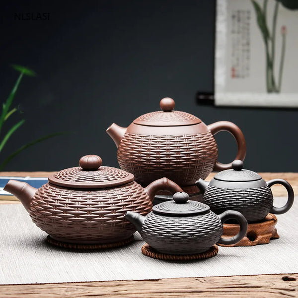 Yixing Clay Bamboo Teapot-ToShay.org