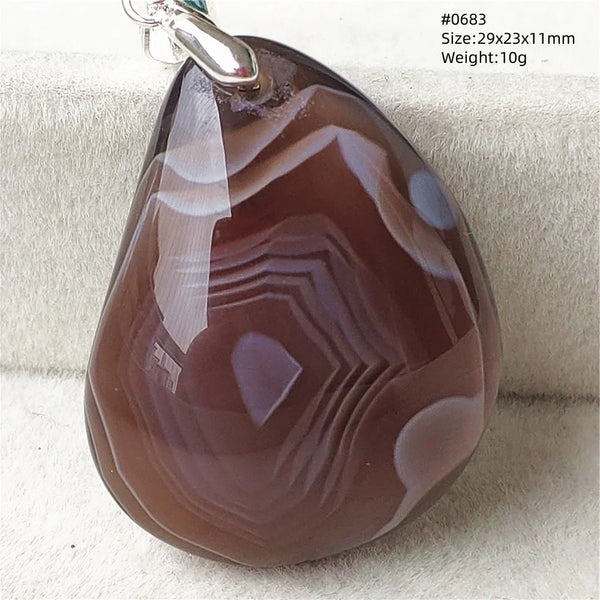 Grey Lace Agate Pendant-ToShay.org