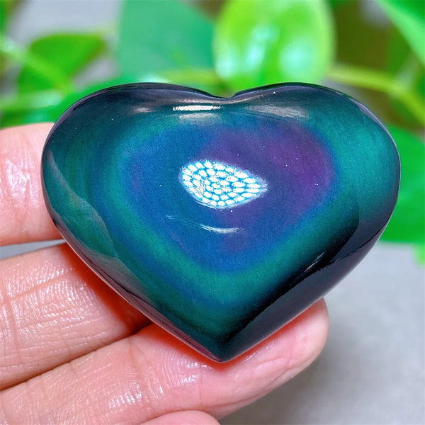 Rainbow Obsidian Heart-ToShay.org