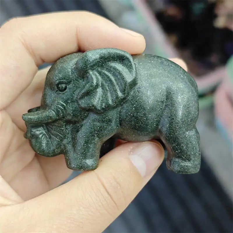 Green Jade Elephant-ToShay.org