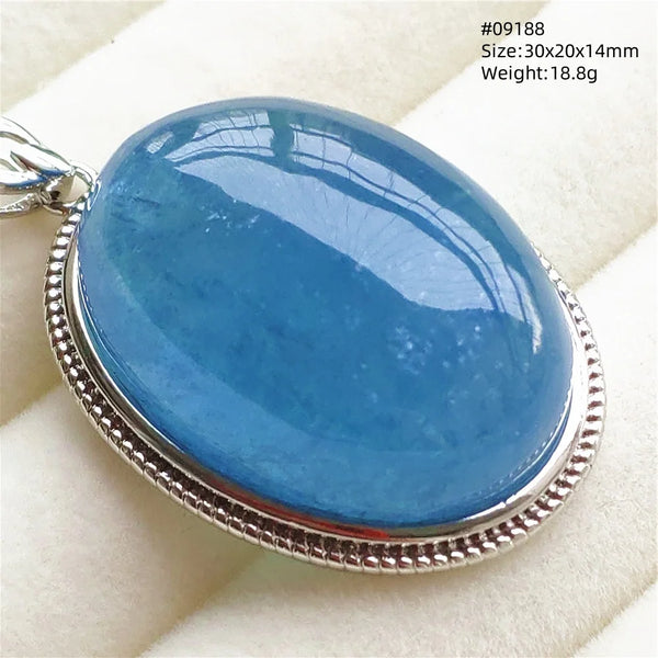 Blue Aquamarine Pendant-ToShay.org