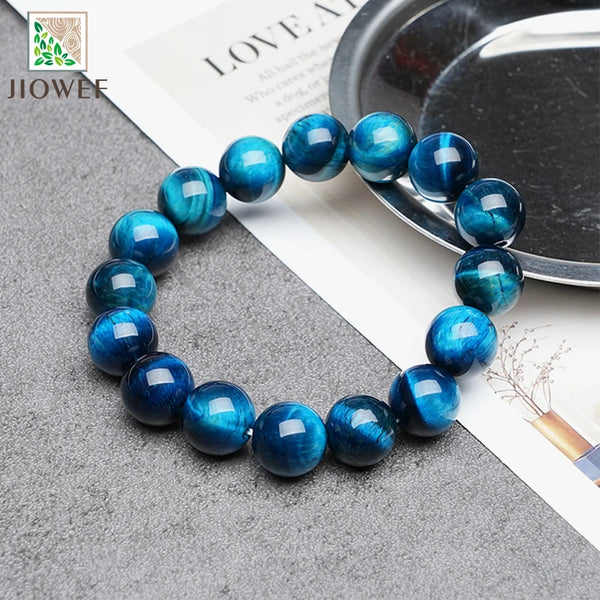 Blue Tiger Eye Bead Bracelet-ToShay.org