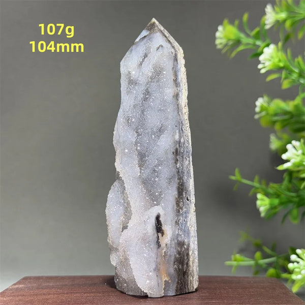 Purple Sphalerite Geode Obelisk-ToShay.org
