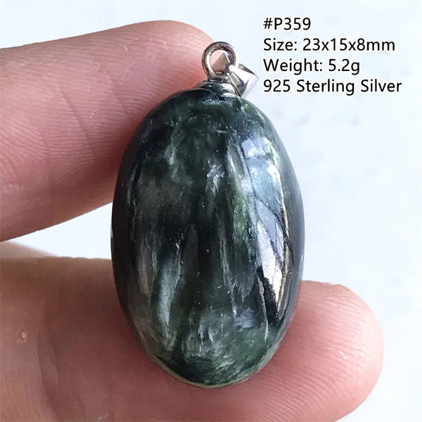 Green Seraphinite Pendant-ToShay.org