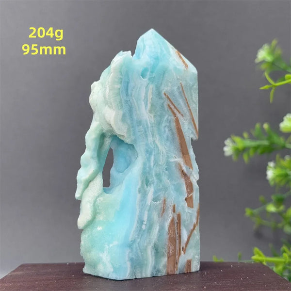 Blue Heteropolar Crystal Tower-ToShay.org