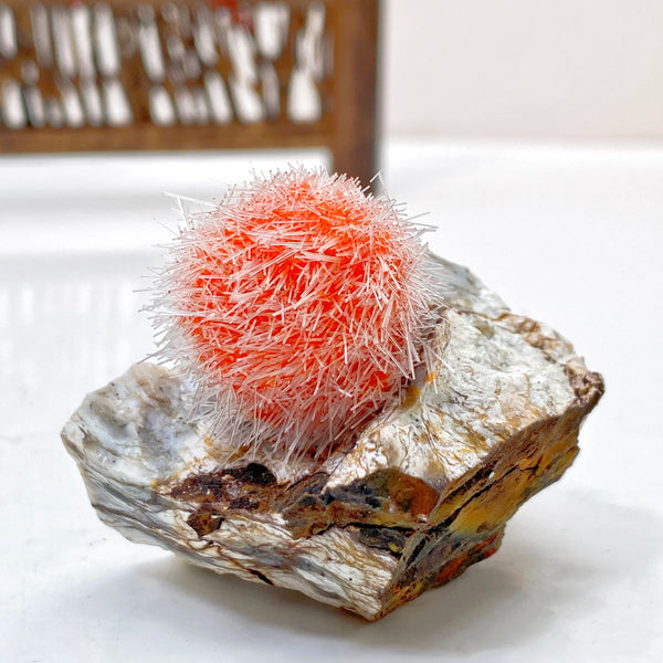 Orange Zeolite Mineral Cluster-ToShay.org