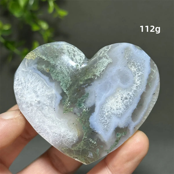 Green Aquatic Agate Heart-ToShay.org
