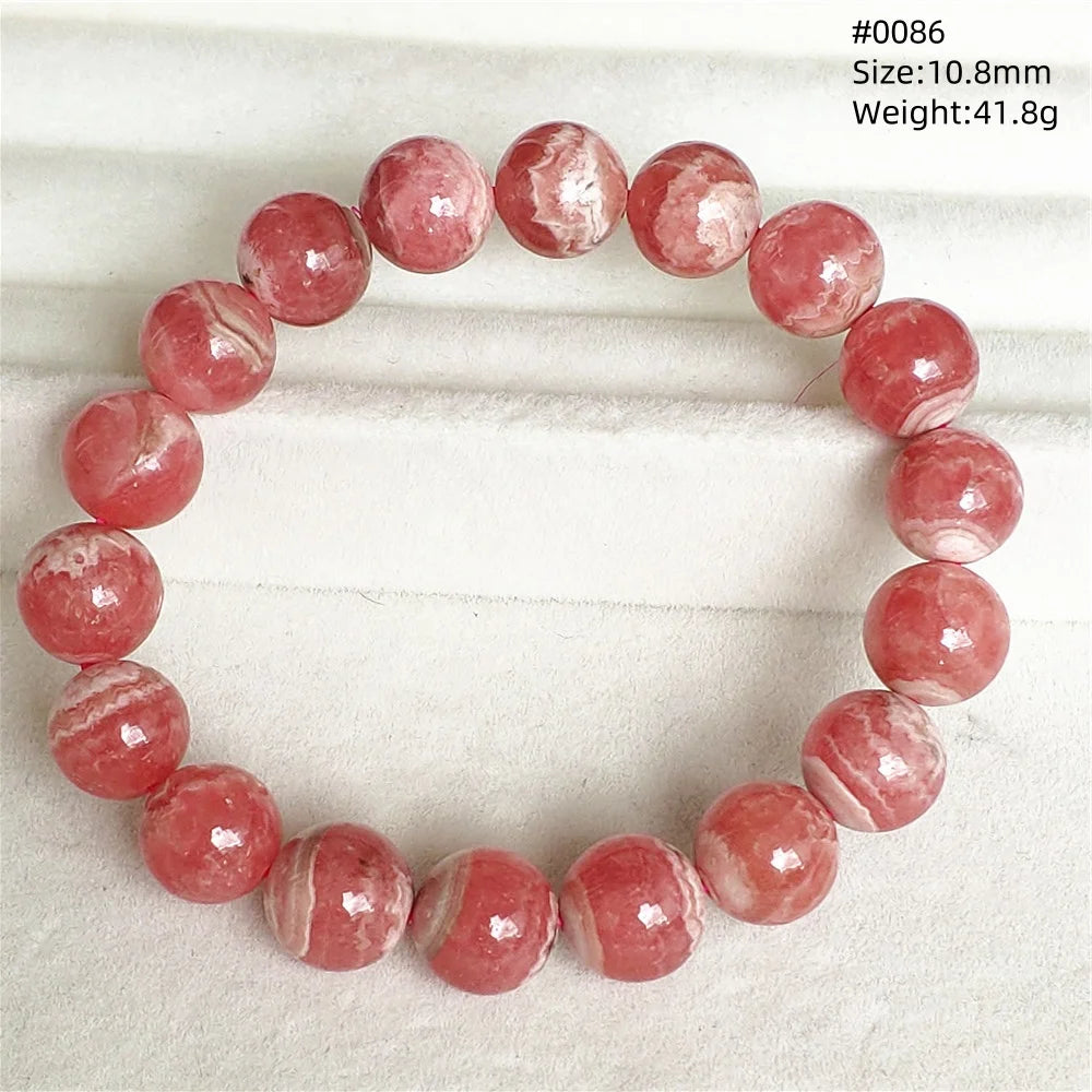 Red Rhodochrosite Bracelet-ToShay.org