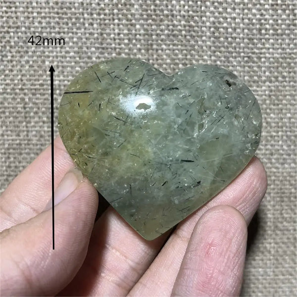 Green Grape Prehnite Hearts-ToShay.org