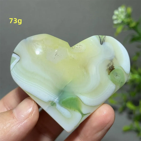Green Agate Heart-ToShay.org