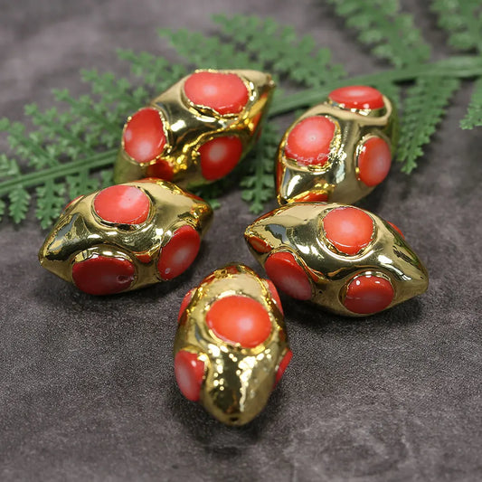 Red Orange Coral Beads-ToShay.org