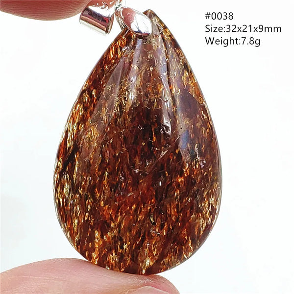 Gold Rutilated Quartz Pendant-ToShay.org