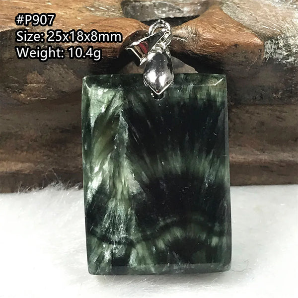 Green Seraphinite Pendant-ToShay.org