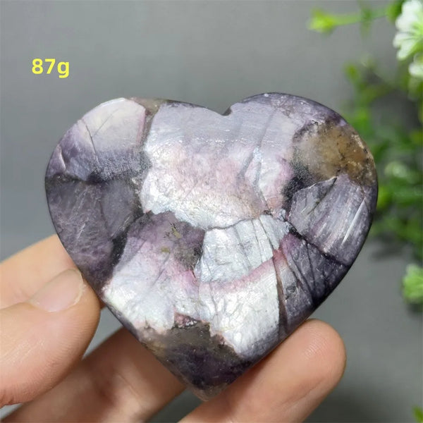 Purple Lithium Mica Heart-ToShay.org