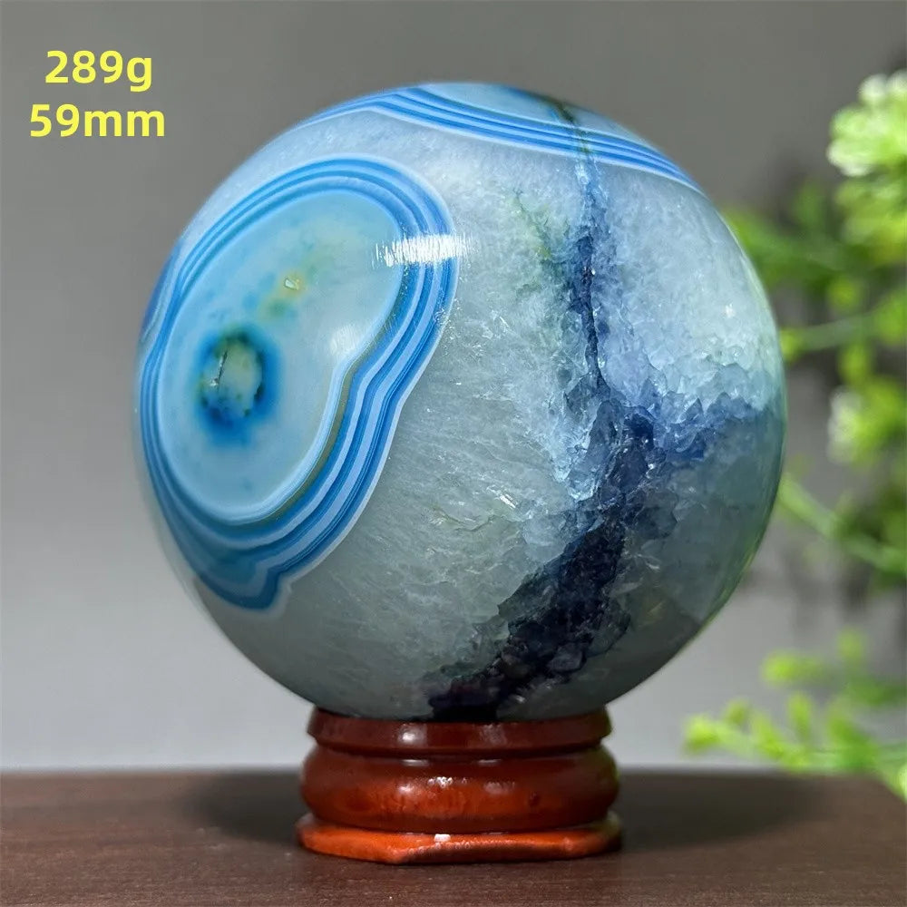 Blue Agate Ball-ToShay.org
