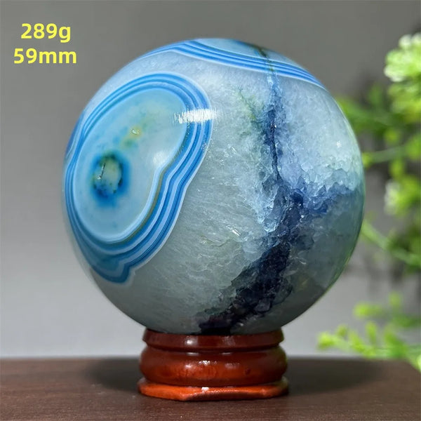 Blue Agate Ball-ToShay.org