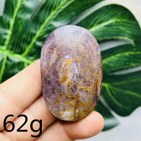 Purple Mica Crystal Palm Stone-ToShay.org