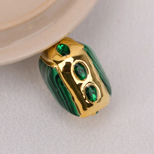 Green Malachite Paved Beads-ToShay.org