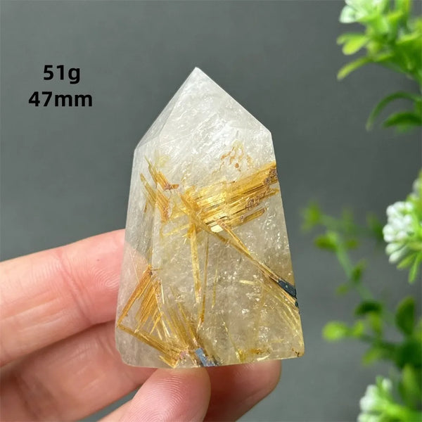 Gold Red Hair Crystal Point-ToShay.org