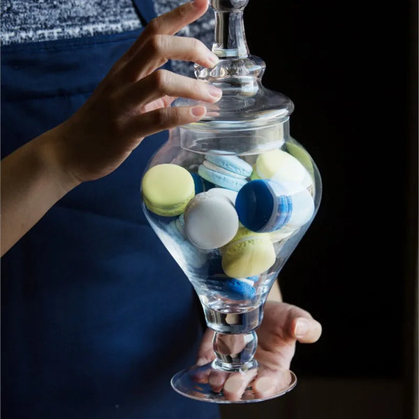 Clear Glass Candy Jar-ToShay.org