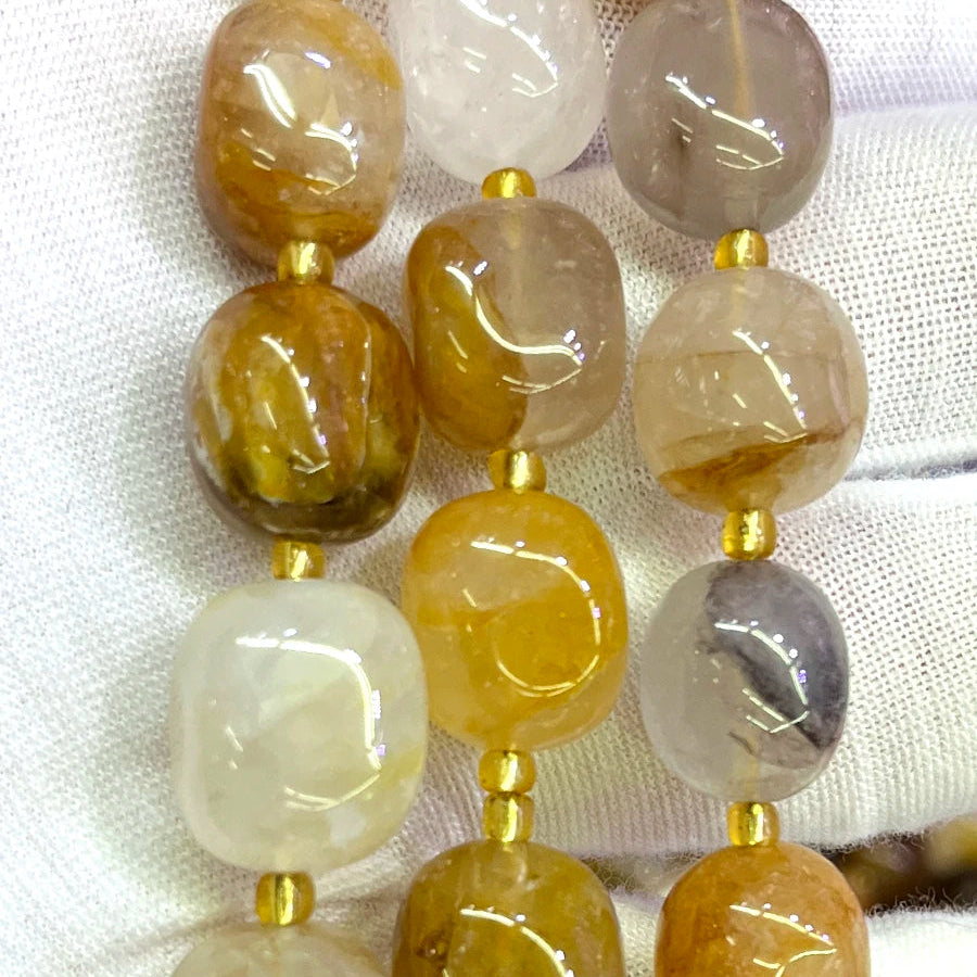 Yellow Gum Flower Beads-ToShay.org