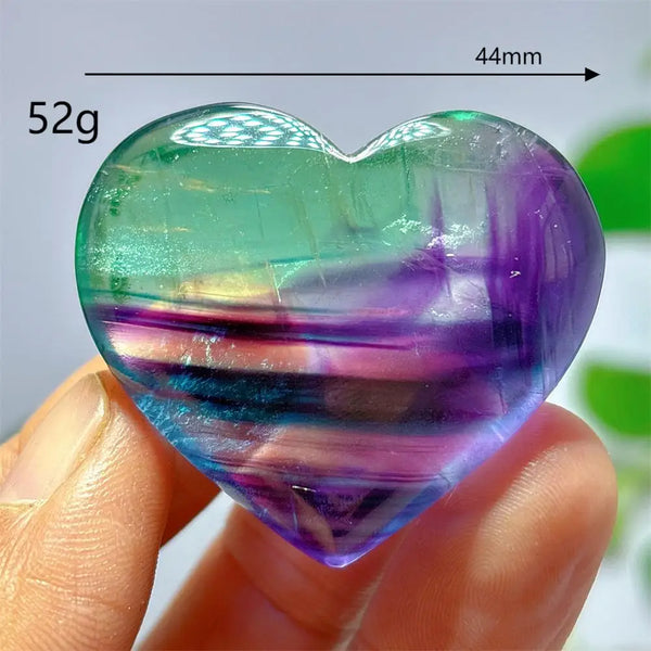 Rainbow Fluorite Heart-ToShay.org