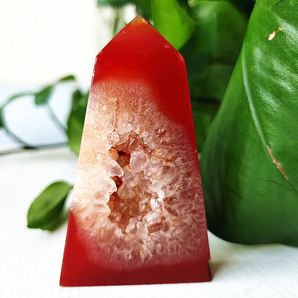 Red Agate Geode Tower-ToShay.org