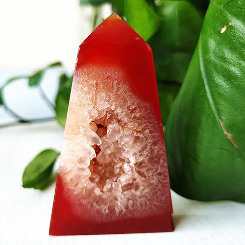 Red Agate Geode Tower-ToShay.org
