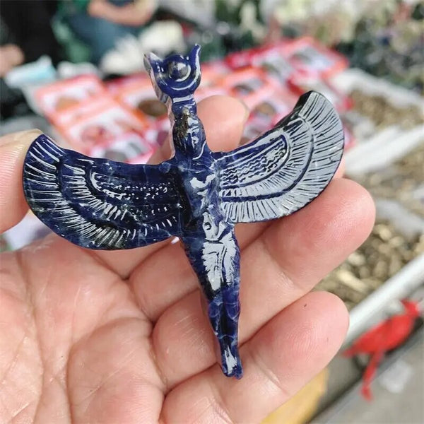 Blue Sodalite Isis Statue-ToShay.org